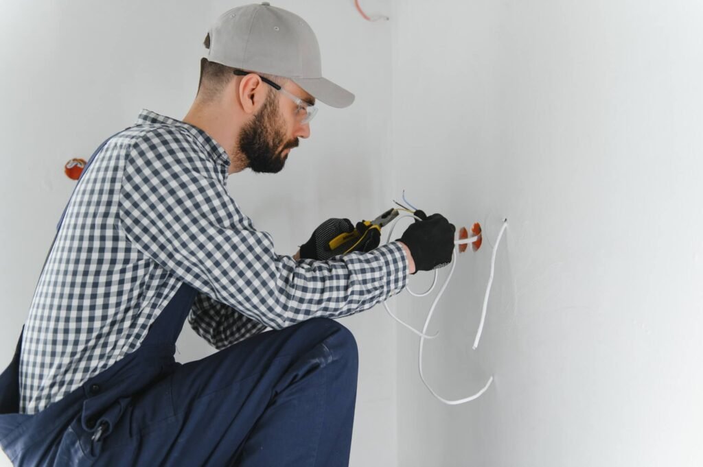 professional electrician working on a home electri 2025 03 14 18 28 51 utc